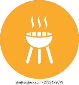 Ilustração de design de ícone de vetor para churrasco