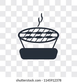 Barbecue vector icon isolated on transparent background, Barbecue logo concept