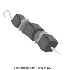 Barbecue vector icon in monochrome style for web