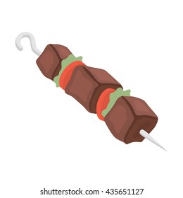 Barbecue vector illustration icon in cartoon design