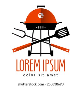 Barbecue vector logo design template. cooking or Grill icon.