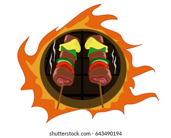 Barbecue vector verry hot