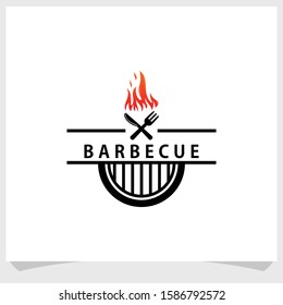 barbecue vintage design inspirations,  restaurant logo design vector