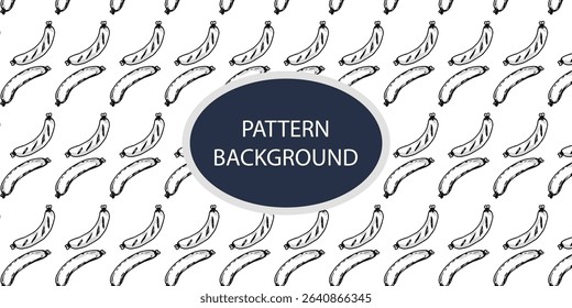 Barbecue wallpaper, bbq pattern background. Outline black white bbq art design,
