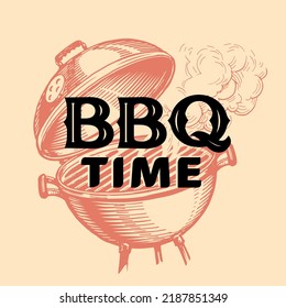 Evento de cocina de fin de semana de barbacoa. Cocina al aire libre, BBQ banner vintage. Diseño de menú, afiche, volante, anuncio