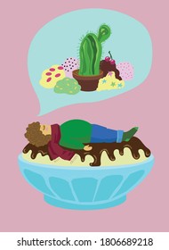 frío a púas por el helado frío