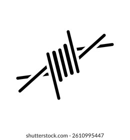 Barbed icon on white background