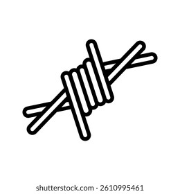 Barbed icon on white background