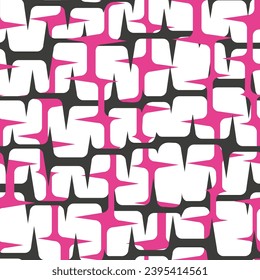 Barbed stripes seamless pattern. Abstract vector geometric background