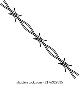 barbed vector icon illustration on white background 1.eps
