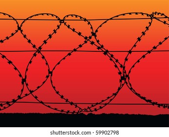 765 Razor wire vector Images, Stock Photos & Vectors | Shutterstock