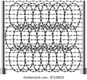 barbed wire