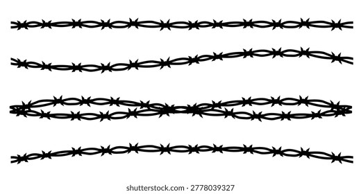 Barbed wire collection. barbedwire set