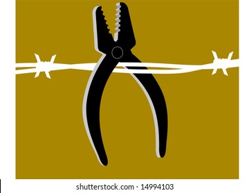  Barbed Wire And Cutter	