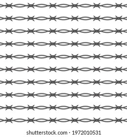 barbed wire hand drawing  seamless pattern