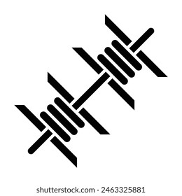 Barbed Wire Icon Design For Personal And Commercial Use