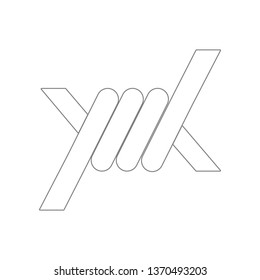 Barbed Wire icon. Element of Army for mobile concept and web apps icon. Outline, thin line icon for website design and development, app development