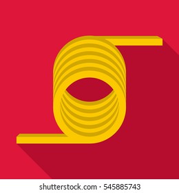 Barbed wire icon. Flat illustration of barbed wire vector icon for web