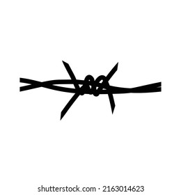 barbed wire icon illustration design