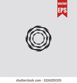Barbed wire icon in trendy isolated on grey background.Vector illustration.