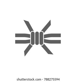 Barbed wire icon vector