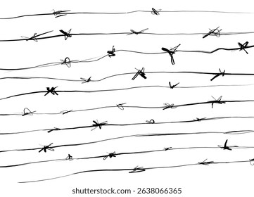 barbed wire illustration design. vector eps10