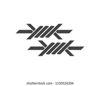 barbed wire logo vector template