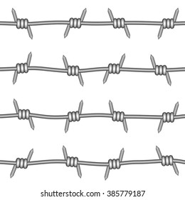 Barbed wire seamless pattern