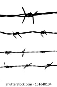 barbed wire silhouette