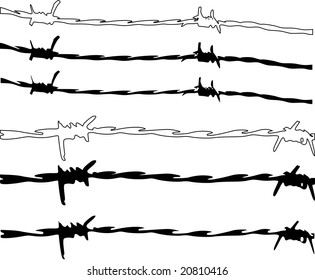 Barbed Wire Vector Stock Vector (Royalty Free) 20810416 | Shutterstock