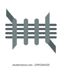 Barbed Wire Vector Flat Icon For Personal And Commercial Use.
