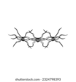 barbed wire vector illustration concept