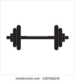 barbel icon logo vector design