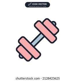 barbel icon symbol template for graphic and web design collection logo vector illustration