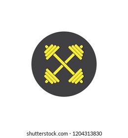 Barbel icon vector design