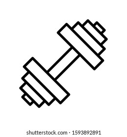 Barbel icon vector flat design templates