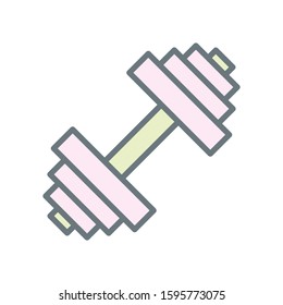 Barbel icon vector flat design templates