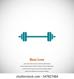 barbel icon vector, flat design best vector icon