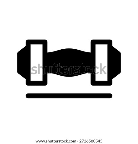 Barbel Icon Vector Symbol Design Illustration