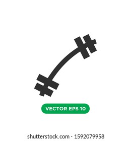 barbel icon vector template design concept
