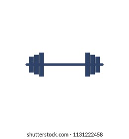barbel logo, fitness, gym icon vector