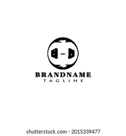 plantilla de diseño de icono de logotipo de barbecho ilustración vectorial moderna