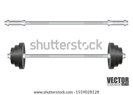 Barbel vector illustration isolated on white backgorund