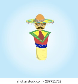 barbel in the wide-brimmed hat and a tie with spiky green jacket