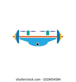 Barbell Drone Logo icon Design