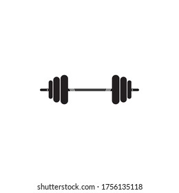 Barbell, Dumbbell Gym Icon Logo Template gym Badge, Fitness Logo Design