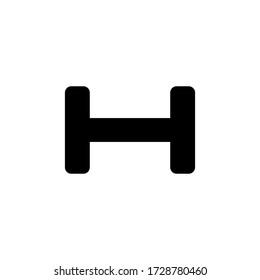 Vector de iconos de gimnasio Barbell / Dumbbell. iconos de gimnasio
