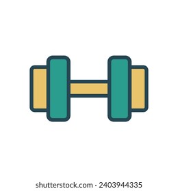 Barbell, Dumbbell icon design template