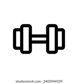 Barbell, Dumbbell icon design template