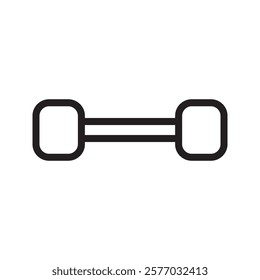Barbell and Dumbell icon design element suitable for websites, print design or app